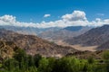 Mountain Range in Leh Ladakh.Blur on foreground.